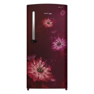 Voltas Beko 185 L, 3 Star, Single Door Direct Cool Refrigerator (Dahlia Wine color), RDC220C/S0BTE0M0000GD