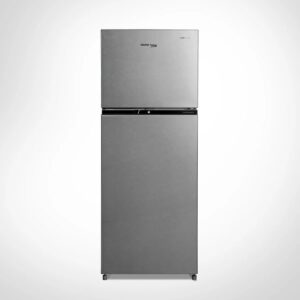 Voltas Beko 230L 2 Star Frost Free Double Door Refrigerator (Brushed Silver)