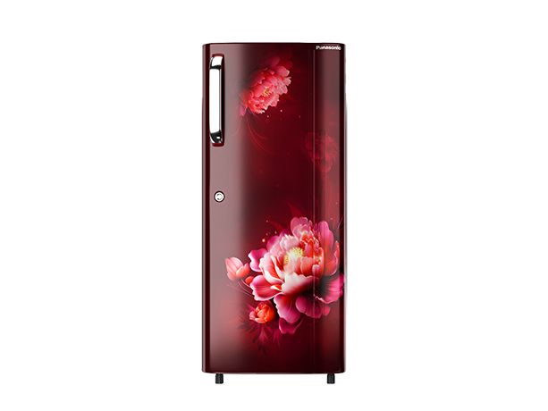 Panasonic 230 L Direct Cool Single Door 3 Star Refrigerator, NR-A242CFRN (Becky Red Floral)