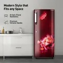 Panasonic 230 L Direct Cool Single Door 3 Star Refrigerator, NR-A242CFRN (Becky Red Floral) - Image 3