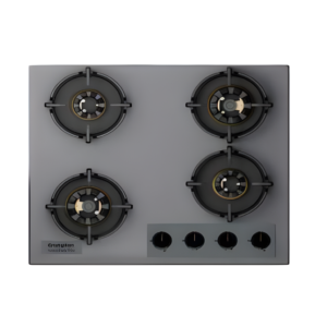 Crompton kitchen Hob, Senso Safe Plus Series, Brass Burners with Flame Failure Device, HOB-SSFB804SP-MBU