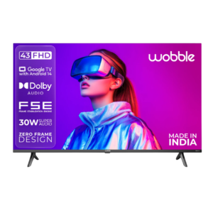 Wobble Smart Ultra HD (3840*2160) LED Display TV, WB43UDAGU2875D25, 43 Inches