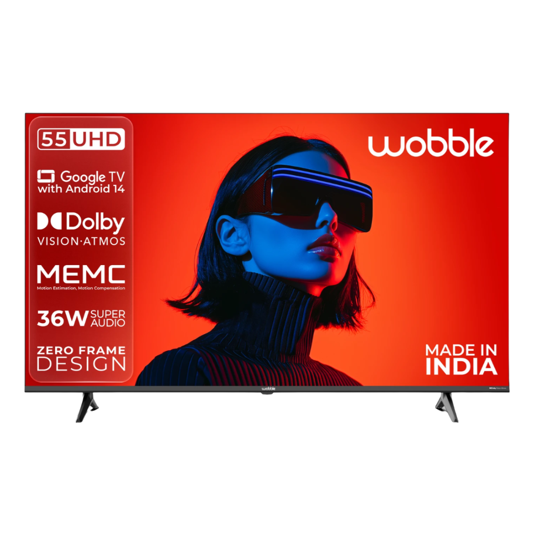 Wobble Smart HD (1920*1080) LED Display TV, WB43UDAGU2841D25, 43 Inches
