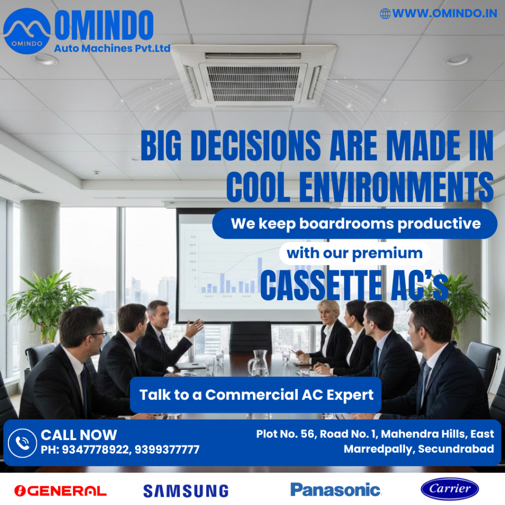 Big Decisions Need Cool Environments: Premium Cassette AC Solutions for Boardrooms