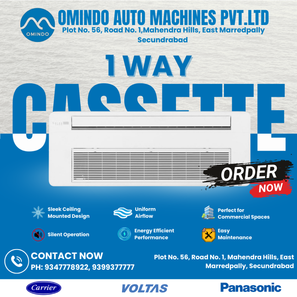 1 Way Cassette AC – Smart Cooling for Modern Commercial Spaces