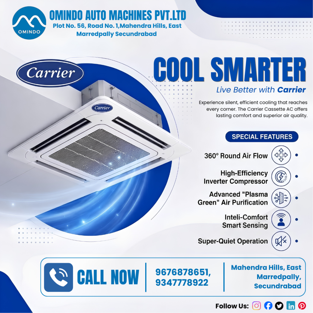 Carrier 360° Cassette AC for Offices & Commercial Spaces