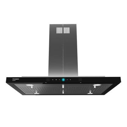 Crompton GrandArt Island 90cm Baffle Filter Kitchen Chimney CHD-GAL90BFE-INX