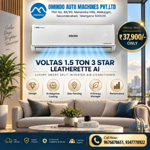 Buy Voltas 1.5 Ton 3 Star AC in Hyderabad | ₹37,900 Offer