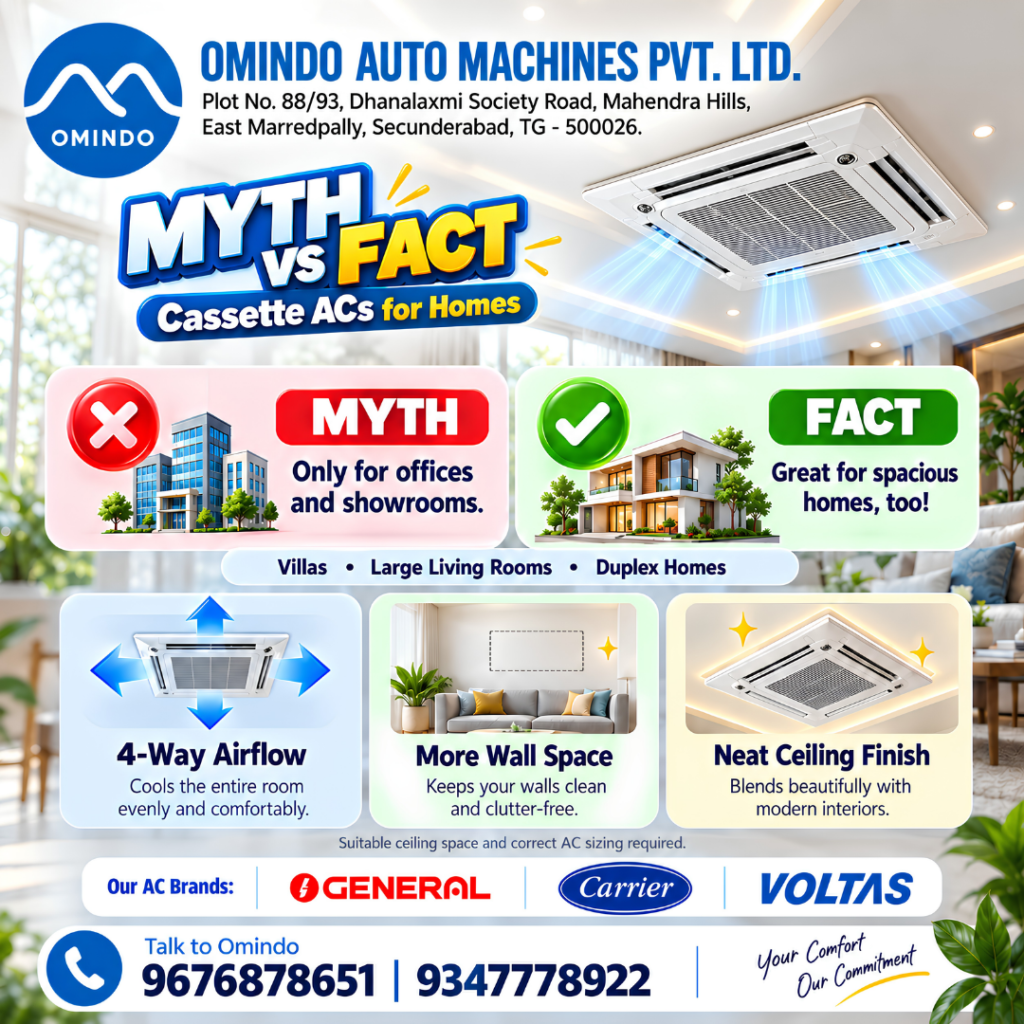 Benefits of Cassette Air Conditioners for Modern Homes